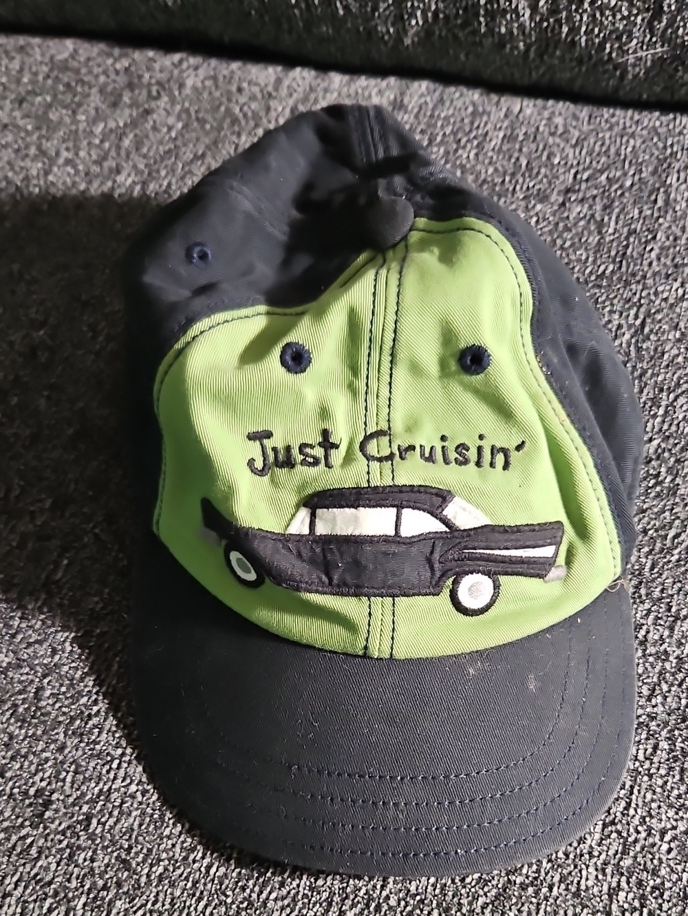Gymboree Green and Black 'Just Cruisin' Baseball Cap